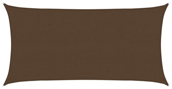 Żagiel przeciwsłoneczny, 160 g/m², brązowy, 2,5x4,5 m, hdpe
