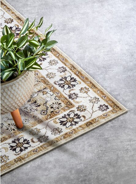 Beżowy dywan 80x150 cm Saveh Cream Gold – Elle Decoration