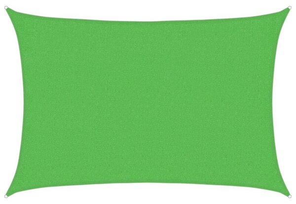 Żagiel przeciwsłoneczny, 160 g/m², jasnozielony, 2x3 m, hdpe