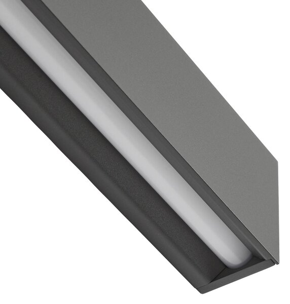 Kinkiet zewnętrzny Lengo Lucande, czarny, aluminium, nowoczesny