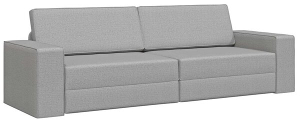 Sofa bed szary chmur 245 x 78 x 77 cm tkanina