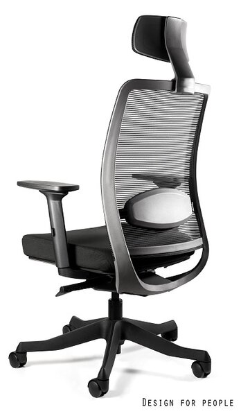 Krzesło biurowe Anggun BL418 Black, zgodne z normą BHP
