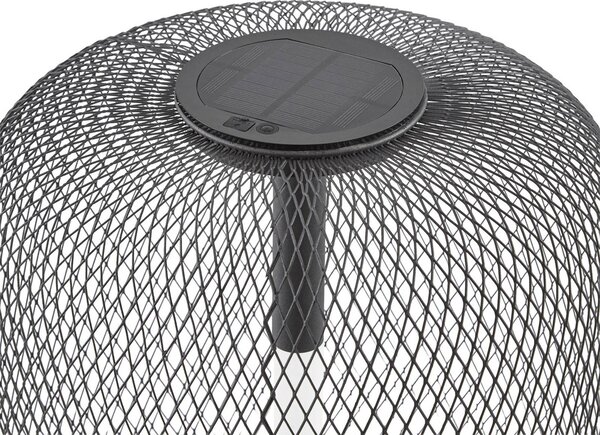 Lampa ogrodowa LED z panelem słonecznym Lucande Faylen, czarna, IP65 Faylen Lucande, możliwość ściemniania, czarny, metal, design