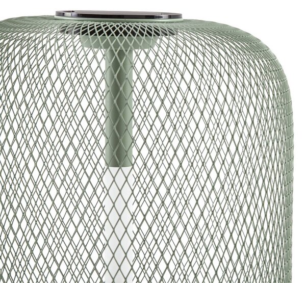 Lampa ogrodowa LED z panelem słonecznym Lucande Faylen, kolor szałwiowy, IP65 Faylen Lucande, możliwość ściemniania, zielony, metal, design