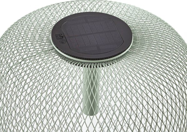 Lampa ogrodowa LED z panelem słonecznym Lucande Faylen, kolor szałwiowy, IP65 Faylen Lucande, możliwość ściemniania, zielony, metal, design