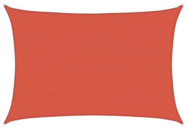 Żagiel przeciwsłoneczny, 160 g/m², terakotowy, 4x5 m, hdpe