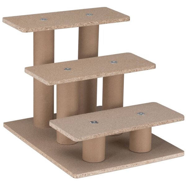 Schodki Timmy 3 stopnie, szare, dla psa i kota, 36 cm
