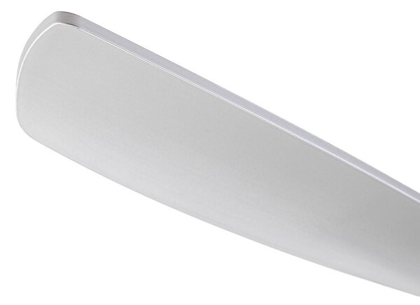 Inteligentny wentylator sufitowy LED Lucande Moneno, srebrny, DC, Tuya Moneno Lucande, możliwość ściemniania, chromowy / srebrny, salon / jadalnia, metal, nowoczesny