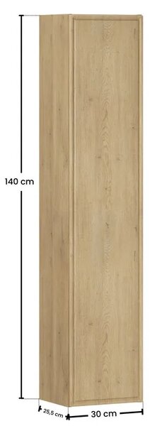 Wiszący słupek łazienkowy Dąb Cremona T7-D51