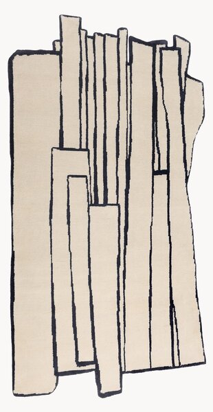 Ręcznie tkany dywan z wełny Contour