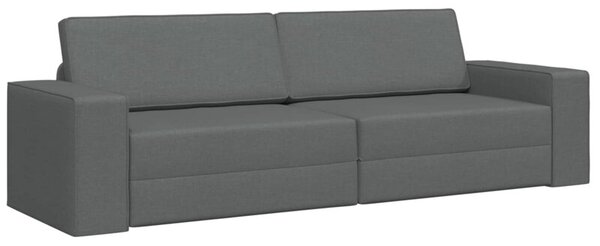 Sofa bed ciemnoszary 245 x 78 x 77 cm tkanina