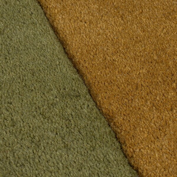 Zielony wełniany dywan tkany ręcznie 120x180 cm Lozenge – Flair Rugs