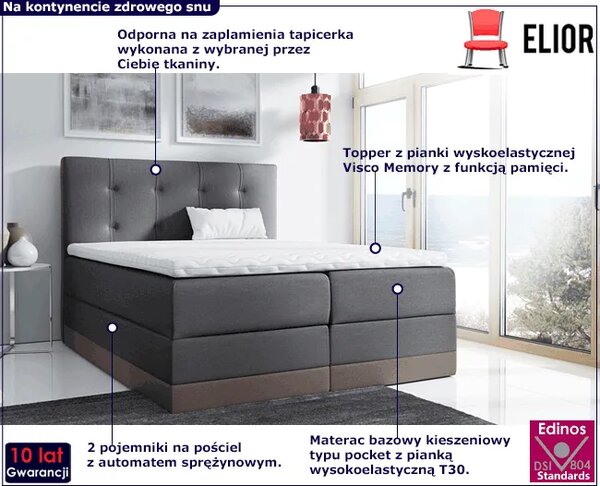 Łóżko kontynentalne 180x200 G3-M39