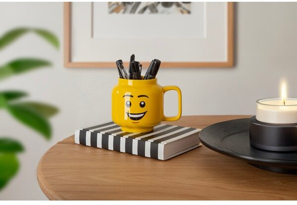 Żółty ceramiczny kubek dla dzieci 255 ml Head – LEGO®