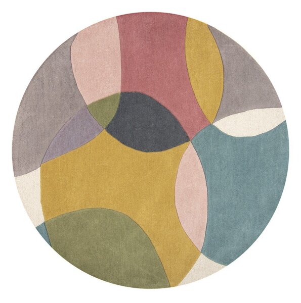 Wełniany okrągły dywan tkany ręcznie ø 160 cm Glow Multi – Flair Rugs