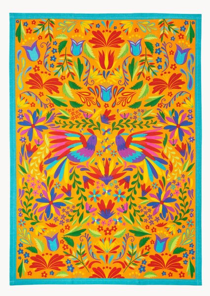 Komplet ręczników kuchennych Mexican Flowers, 2 elem