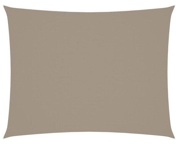 Prostokątny żagiel ogrodowy, tkanina oxford, 5x7 m, taupe