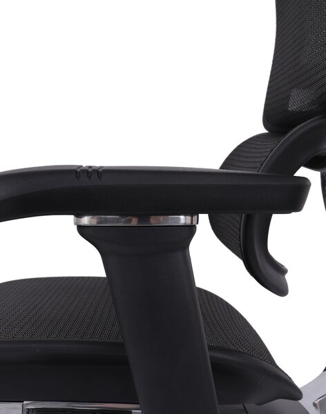 Ergonomiczny fotel biurowy Ergohuman Elite 2 BS Black - czarny nowoczesny fotel siatkowy