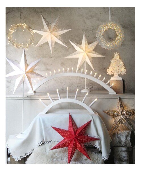 Czerwona dekoracja świetlna Star Trading Dot, ⌀ 54 cm
