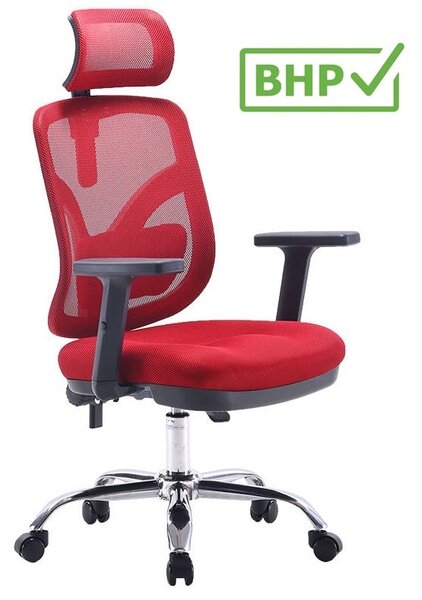 Ergonomiczne krzesło biurowe Jokasta, zgodne z normą BHP