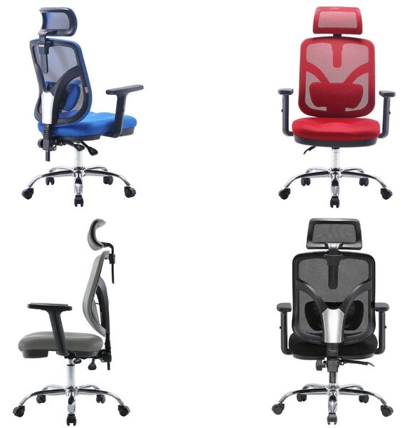 Ergonomiczne krzesło biurowe Jokasta, zgodne z normą BHP