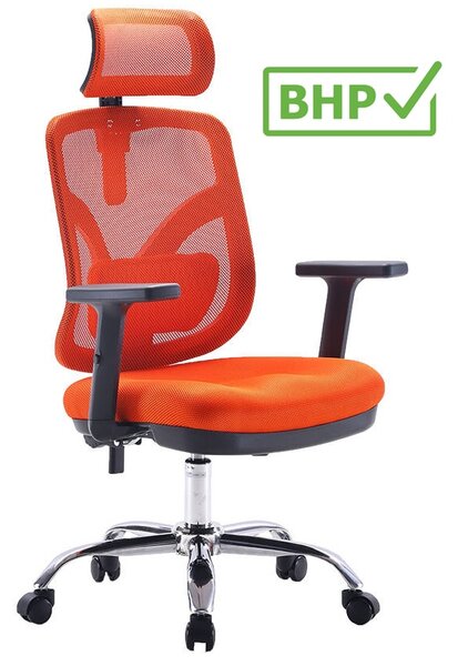 Ergonomiczne krzesło biurowe Jokasta, zgodne z normą BHP