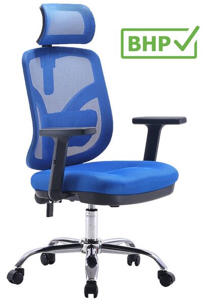 Ergonomiczne krzesło biurowe Jokasta, zgodne z normą BHP