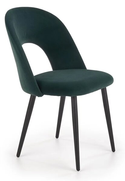 Zielone minimalistyczne krzesło tapicerowane Z3-P41