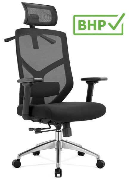 Ergonomiczny fotel do biura Rosa, zgodny z normą BHP