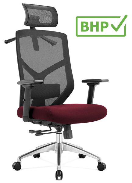 Ergonomiczny fotel do biura Rosa, zgodny z normą BHP