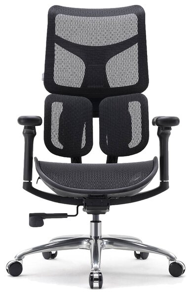 Fotel biurowy z siatki Astro, ergonomiczny, zgodny z normą BHP