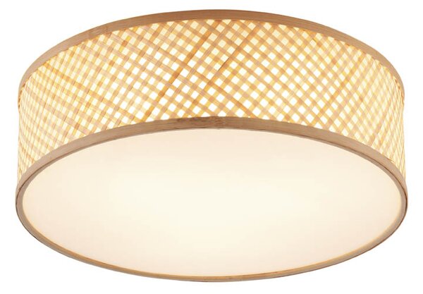 Orientalna bambusowa lampa sufitowa naturalna 40cm - Tremmo