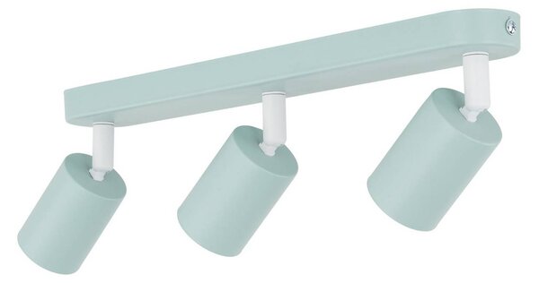 Reflektor sufitowy Livia, miętowo-zielony, 52 cm, 3-punktowa, metal, GU10 Livia TK Lighting, możliwość ściemniania, zielony, pokój dziecięcy, metal