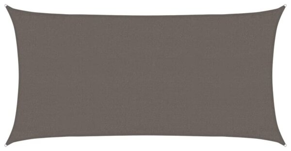 Żagiel przeciwsłoneczny, 160 g/m², antracytowy, 3x6 m, hdpe