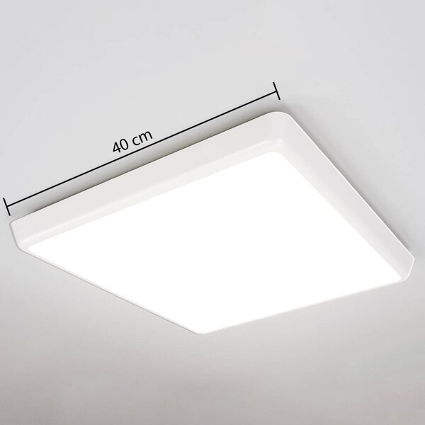 Lampa sufitowa LED Augustin Arcchio, biały / opal, łazienka, tworzywo sztuczne, nowoczesny