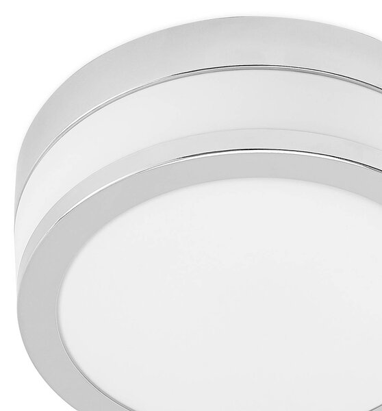 Lampa sufitowa Flavi Lindby, możliwość ściemniania, chromowy / srebrny, łazienka, szkło, nowoczesny