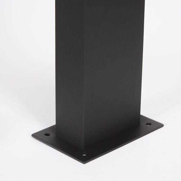 Lampa ogrodowa stojąca LENNIK Lucande, czarny, aluminium, nowoczesny