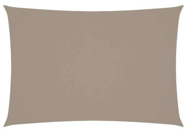 Prostokątny żagiel ogrodowy, tkanina oxford, 2,5x4,5 m, taupe