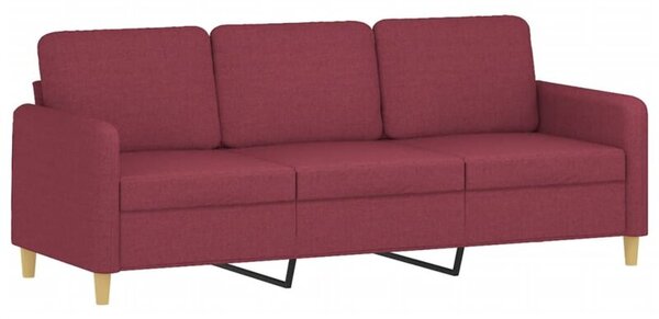 Sofa 3-osobowa, winna czerwieÅ, 180 cm,tapicerowana tkaninÄ
