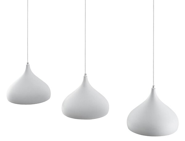 Lampa wisząca Elamira Lindby, możliwość ściemniania, biały / opal, salon / jadalnia, metal, nowoczesny