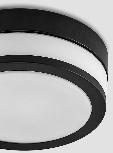 Lampa sufitowa Flavi Lindby, możliwość ściemniania, czarny, łazienka, metal, nowoczesny