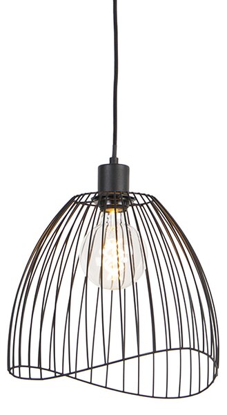 Designerska lampa wisząca czarna 29 cm - Pua Oswietlenie wewnetrzne