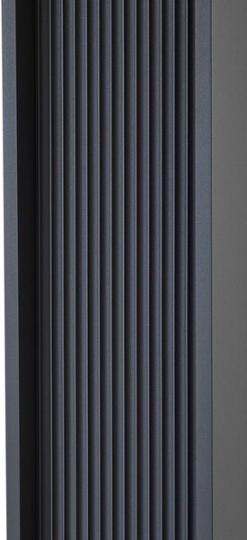 Lampa zewnętrzna LED Lucande Tavion, 230 cm, antracyt, IP65 Tavion, czarny, aluminium, nowoczesny