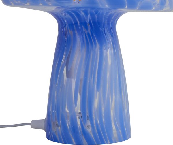 Lampa stołowa Hubi Lindby, niebieski, salon / jadalnia, szkło, nowoczesny