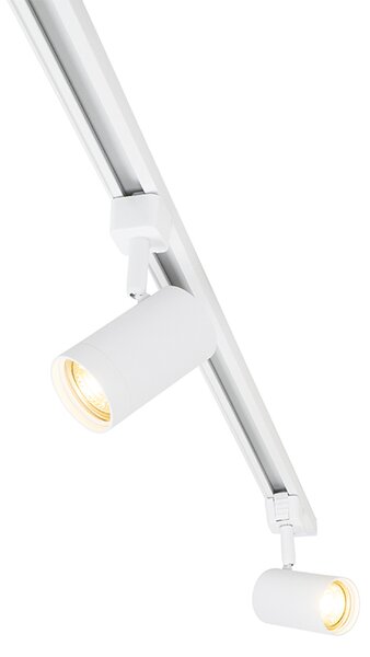 Nowoczesny system szynowy biały 1-fazowy z 5 reflektorami - Iconic Jeana Oswietlenie wewnetrzne