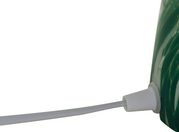 Lampa stołowa Hubi Lindby, zielony, salon / jadalnia, szkło, nowoczesny