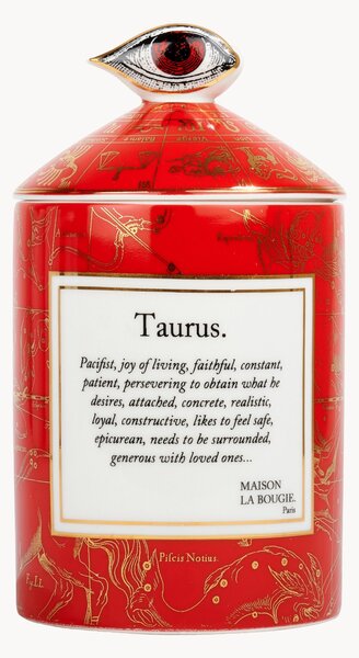 Ręcznie wykonana świeca zapachowa Taurus (mandarynka, drzewo sandałowe & paczula)