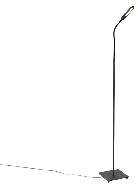 Lampa stojąca czarna z wbudowanym LED 5-stopniowym ściemniaczem w Kelvinach - Botot