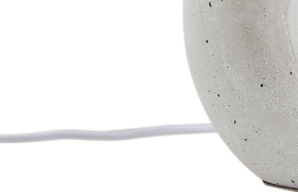 Lampa stołowa Kody Lindby, kremowy / amber, salon / jadalnia, tkanina / materiał / jedwab, nowoczesny