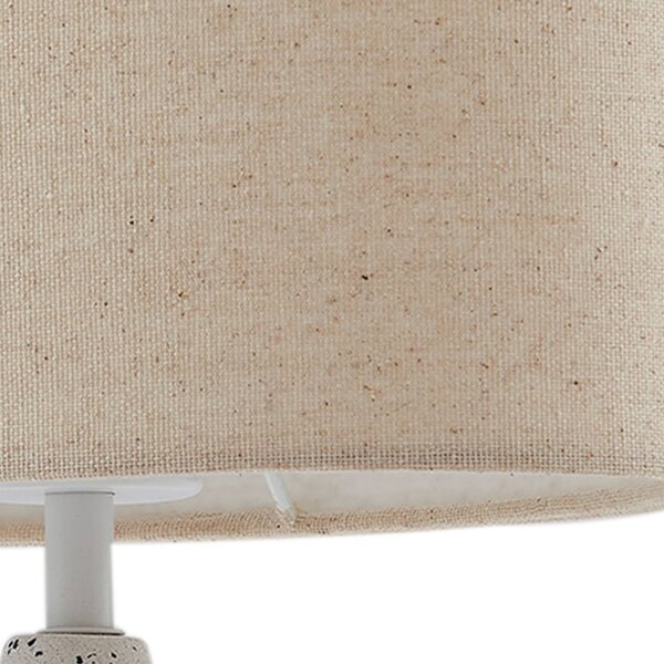 Lampa stołowa Kody Lindby, kremowy / amber, salon / jadalnia, tkanina / materiał / jedwab, nowoczesny
